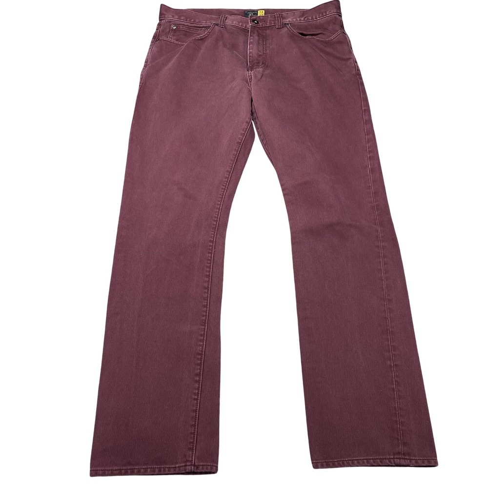 J.Crew 770 Jeans Mens 34x32 Red Straight Leg Denim Pants Twill Casual Fall